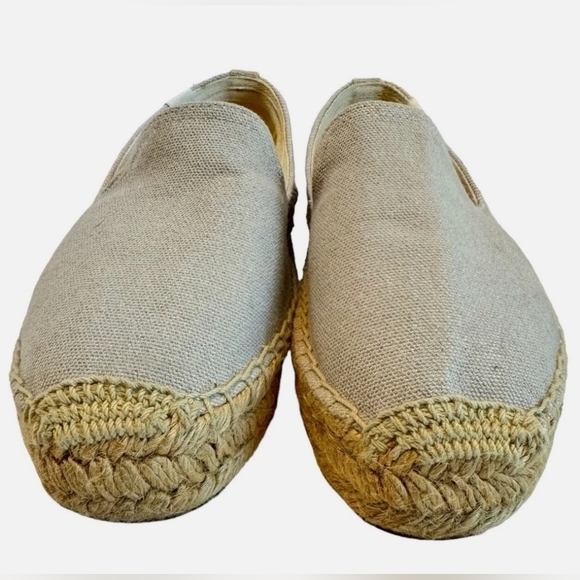 Soludos Canvas Platform Espadrille Shoes Size 8.5 - Picture 3 of 9